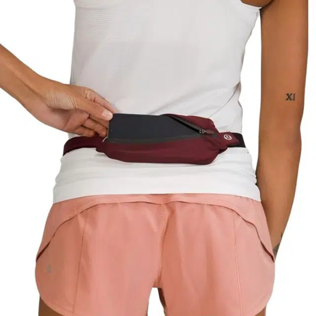 lululemon Fast and Free Mini Waist Bag Smoky Red