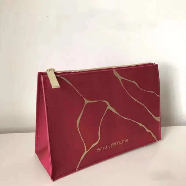植村秀高级鎏金化妆包 收纳