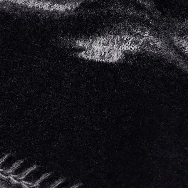 纪梵希 印花设计 羊毛 绒线围巾 女款 灰色