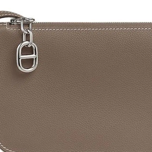 HERMES ZipengoChaine d'Ancre to go Evercolor 18 Etoupe