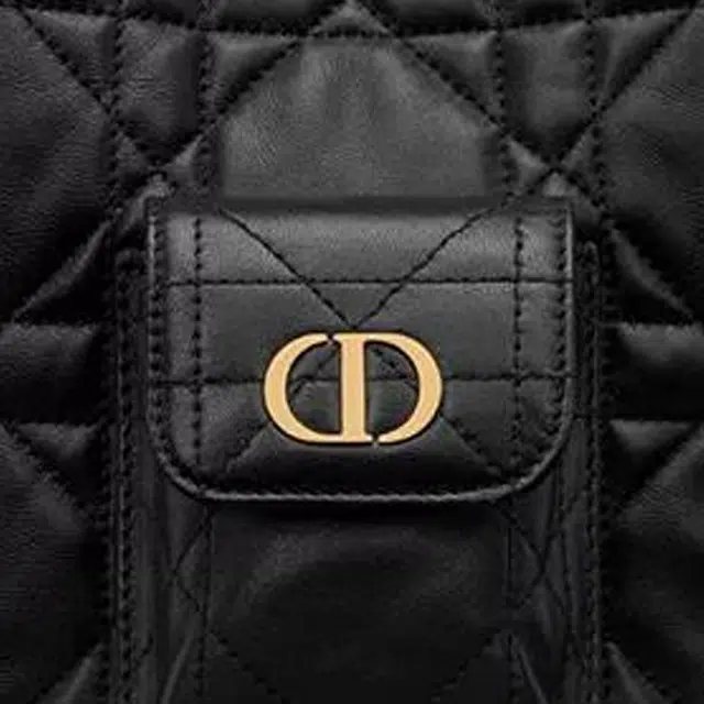DIOR Caro Multicarry Small Black Lambskin Backpack