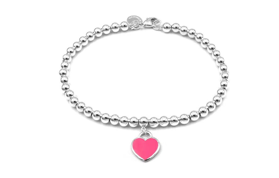 Tiffany & Co. Return To Tiffany Pink Enamel Bracelet
