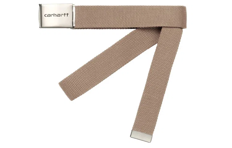 Carhartt WIP Clip Belt Chrome 8 Khaki