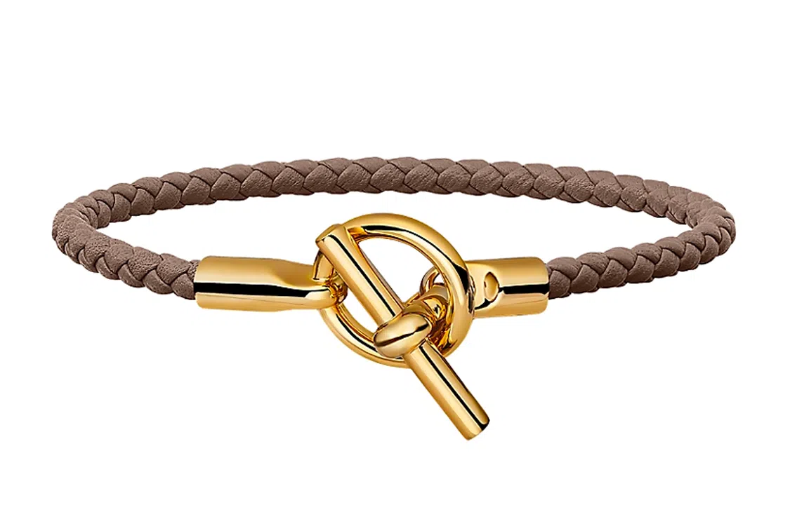 Hermes Glen Bracelet Gold Taupe