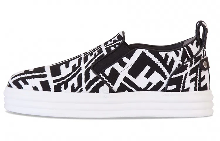 Fendi Low-Top Sneakers Black White