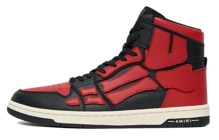 AMIRI Skel-Toe High Top Red