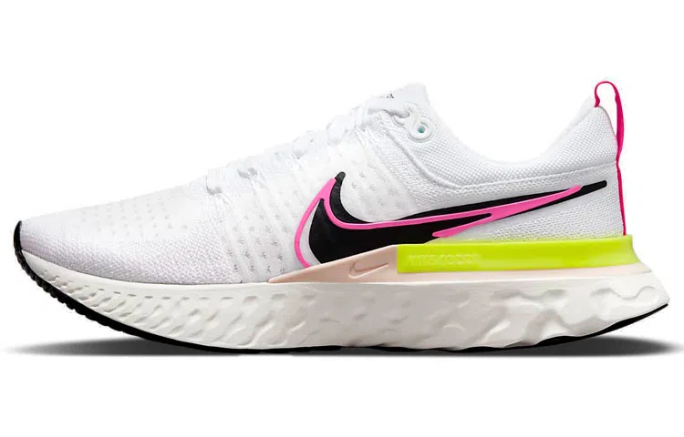 Nike React Infinity Run Flyknit 2 White Black Pink