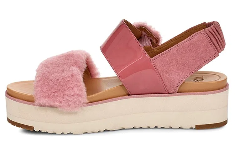 UGG Le Fluff Platform Sandal Dawn Pink