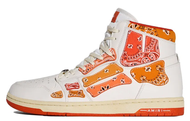 AMIRI Bone High-Top White Orange