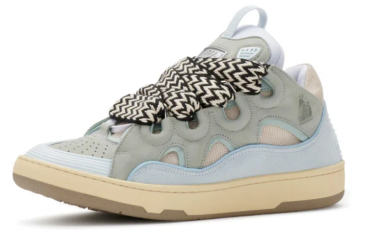Lanvin Curb Leather Sneakers
