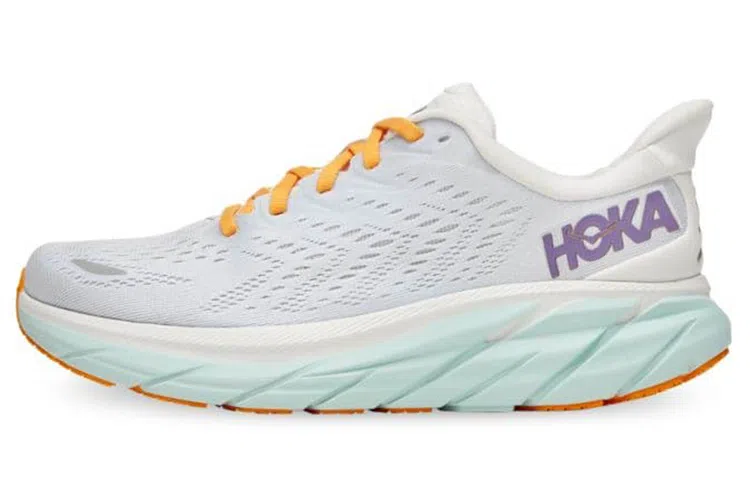 HOKA ONE ONE Clifton 8 White Purple