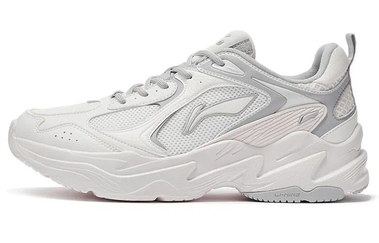 LiNing Running Shoes White Grey