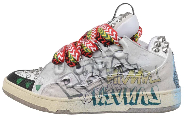 Lanvin Curb Low Top Sneakers White