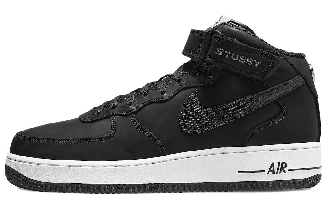 Stussy x Nike Air Force 1 '07 Mid SP Black
