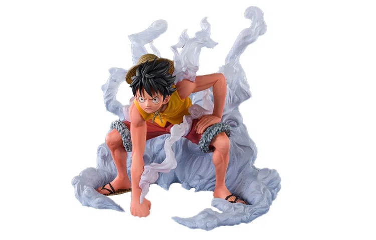 BANDAI Monkey D. Luffy Zero Extra Battle Second Gear Top Battle Figure 12cm