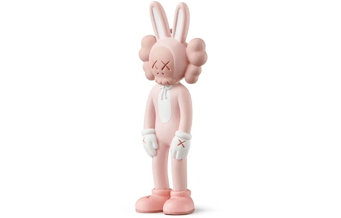 KAWS Tokyo First Accomplice Keychain Pink/Black