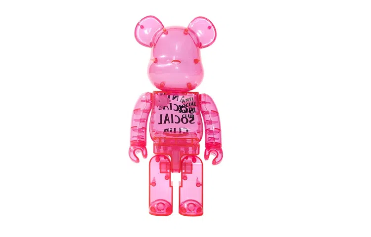 BE@RBRICK x Anti Social Club Transparent Pink