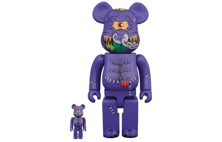 BE@RBRICK Horn Head Purple 100%400%