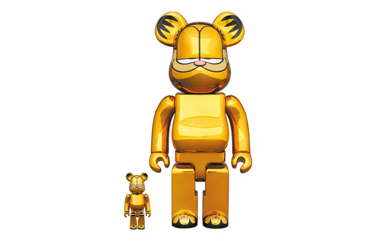 BERBRICK GARFIELD GOLD CHROME Ver 1004001000 7cm28cm70cm