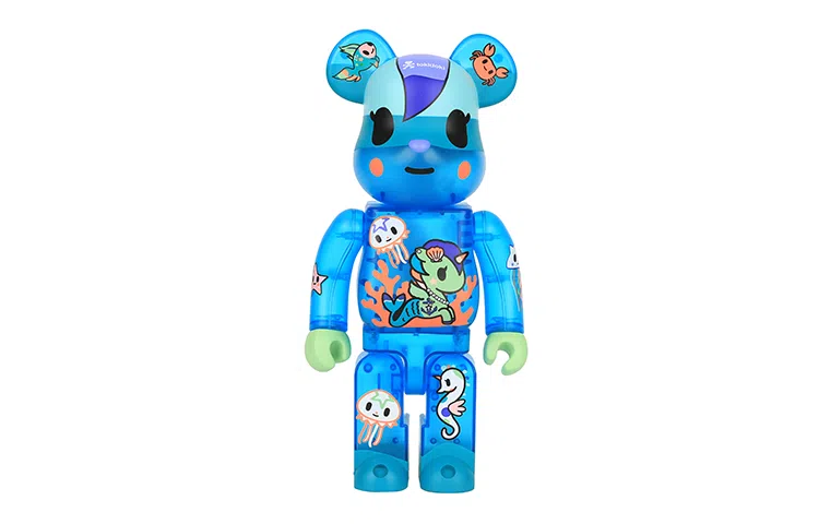 BE@RBRICK x tokidoki Violent Bear Ocean 100%400%