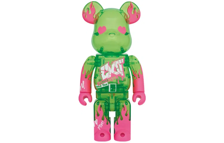 BE@RBRICK EXIT Green Transparent