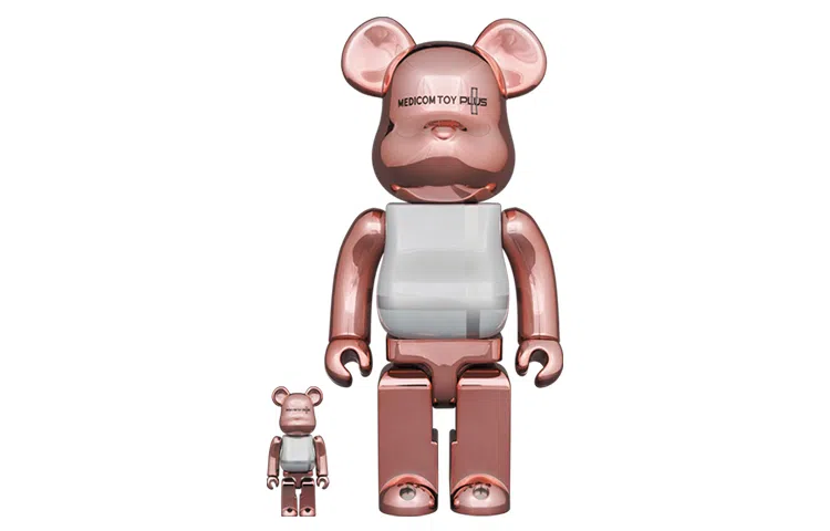 BE@RBRICK MEDICOM TOY PLUS Pink Gold Chrome Ver.
