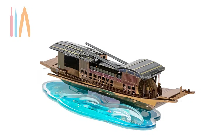 艺模 大国重器 大国重器百年历程南湖红船山东舰金属拼装模型 积木