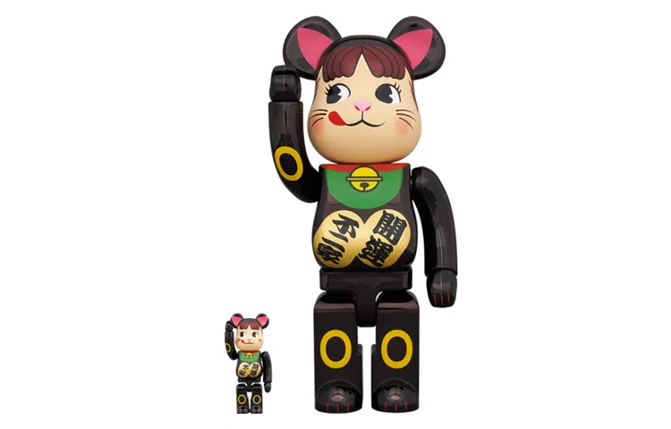 BE@RBRICK x Fujiya 招财猫 Black