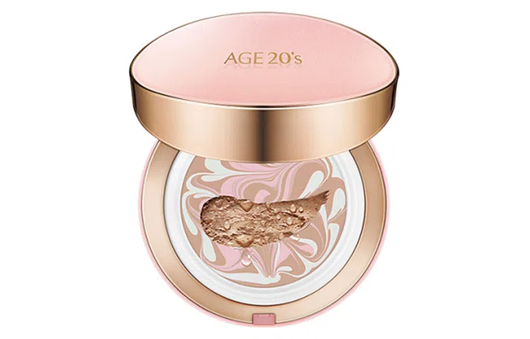 爱敬 三色拉花粉盒气垫 持久自然 一盒两芯