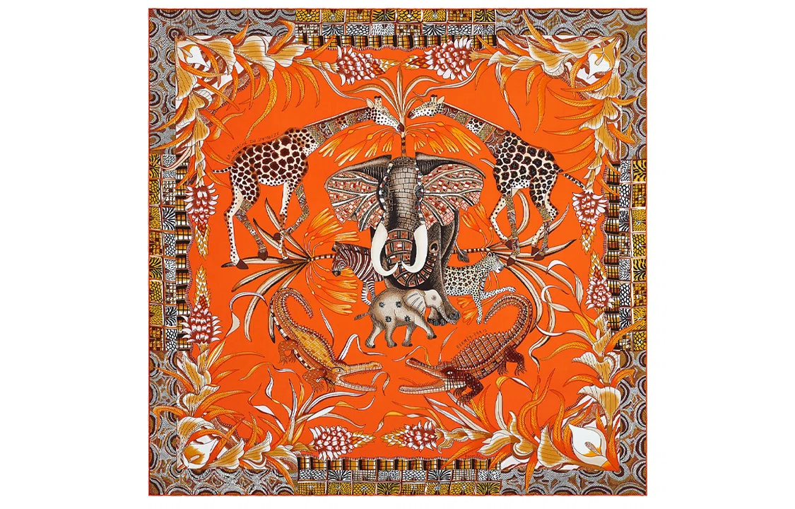 Hermes Zambezi Celebration 90cm Scarf