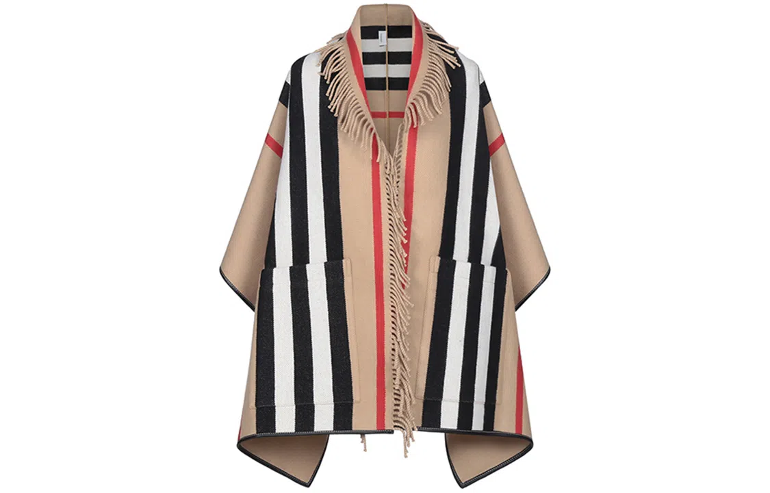 Burberry Wool Fringe Shawl