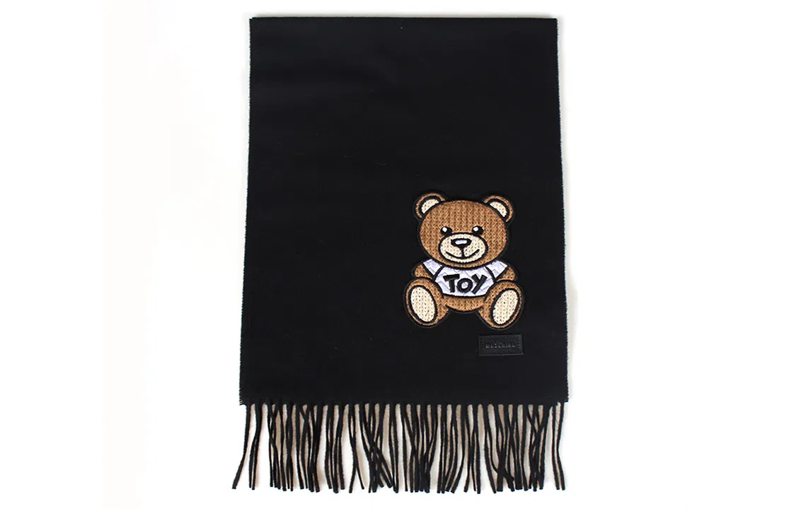 Moschino Teddy Bear Wool Scarf