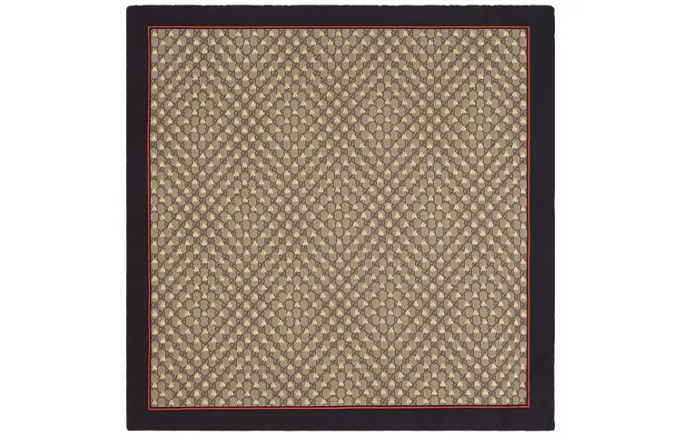 Gucci GG Bee Silk Scarf