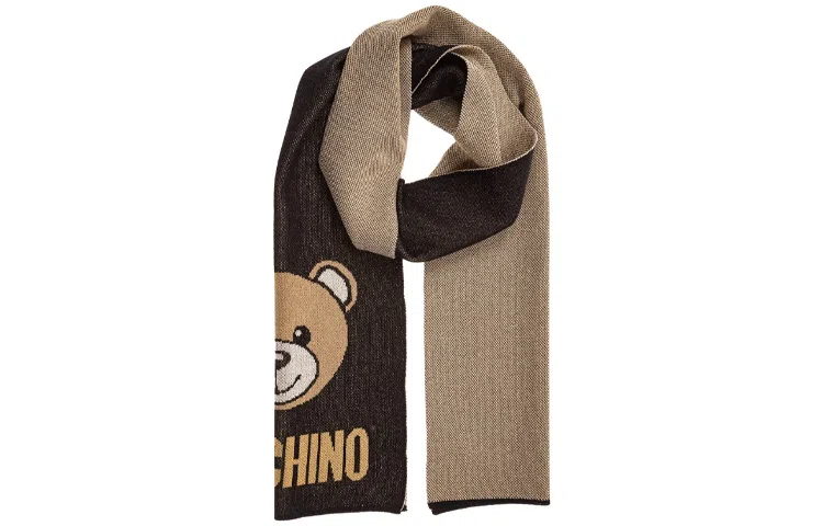 Moschino Teddy Logo Scarf