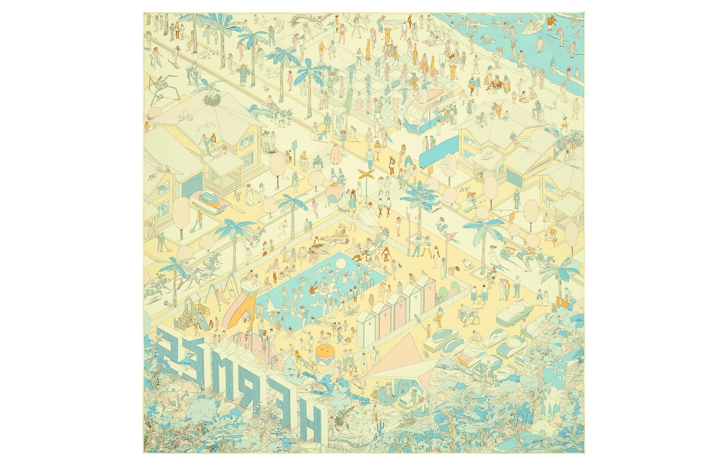 Hermes On the Beach Scarf