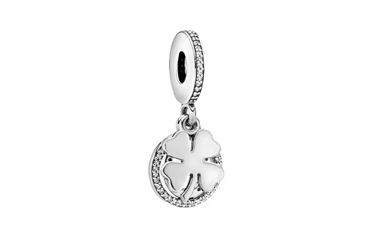 Pandora Four Leaf Clover Bracelet Necklace Charm