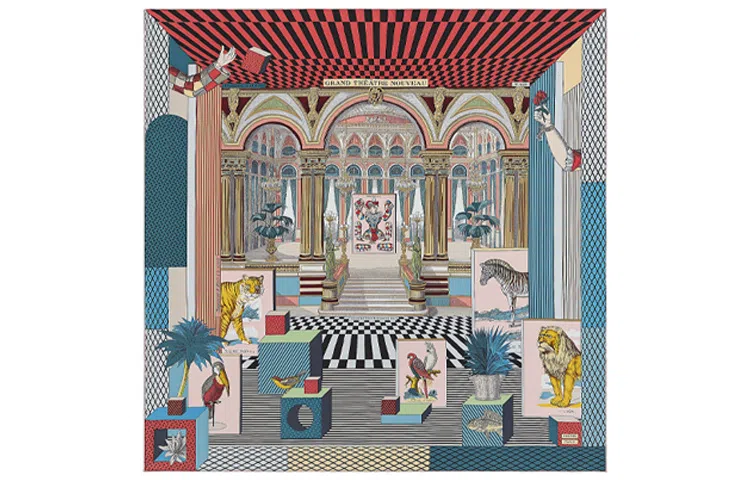 Hermes "New Grand Theatre" 90cm Scarf