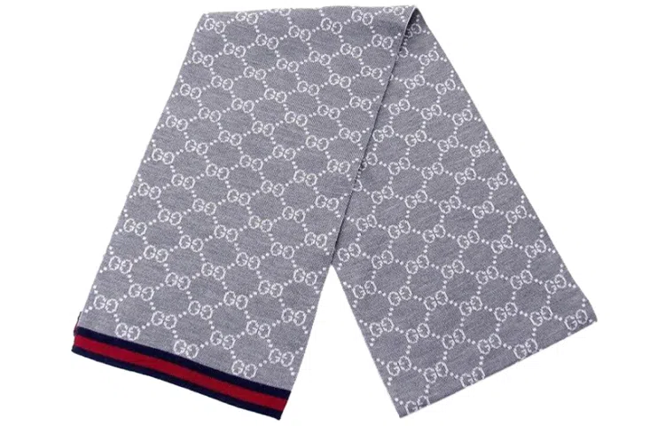 Gucci Wool Scarf Gray