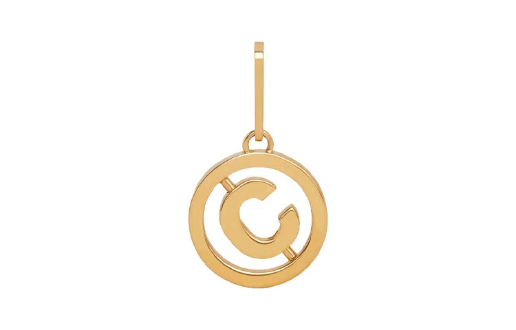 Celine Separable Swivel Gold Pendant