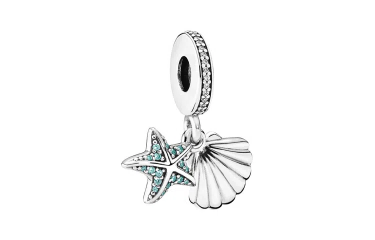 Pandora Starfish and Seashell Pendant