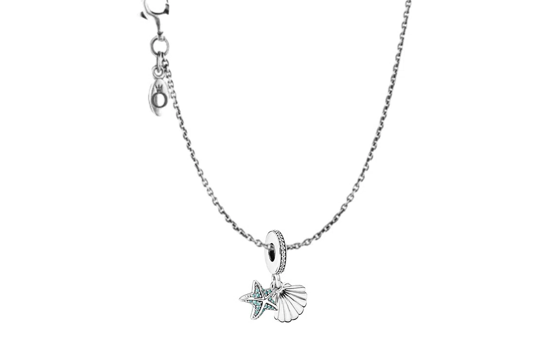Pandora Starfish and Seashell Pendant