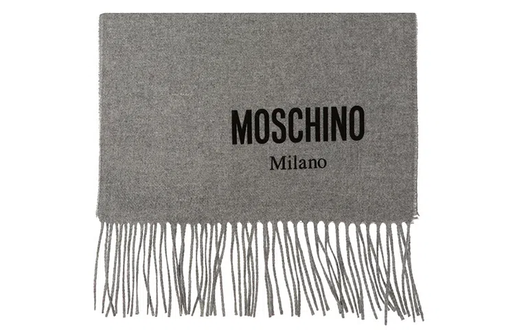 Moschino Classic Logo Wool Scarf
