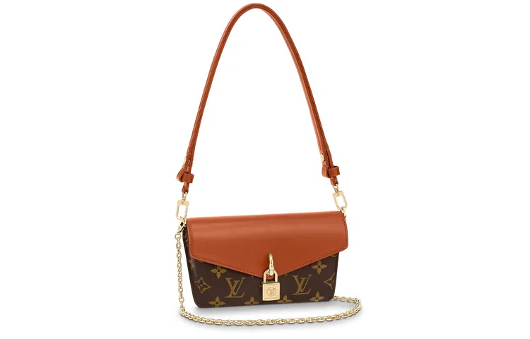 Louis Vuitton Padlock On Strap Caramel