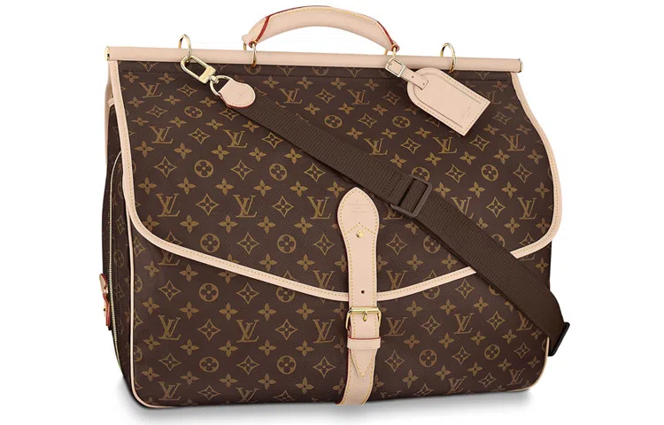 Louis Vuitton Monogram Carved Hunting Bag Brown