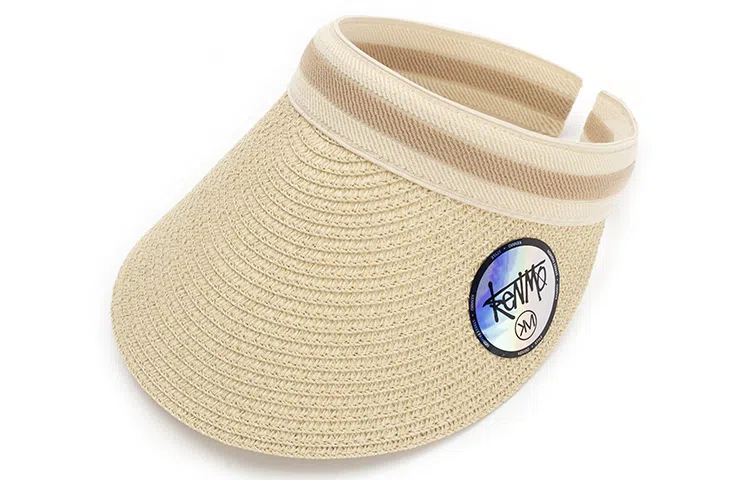 肯默 拉菲草空顶遮阳帽防晒帽太阳帽子 简约时尚 男女通用 多色可选