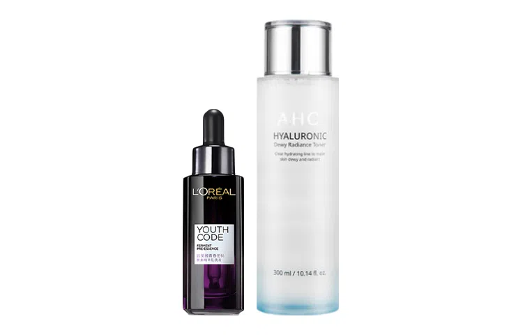 欧莱雅 爽肤水+精华 补水保湿