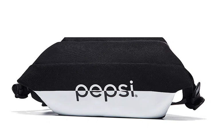 Pepsi Colorblock Chest Waist Bag Black White