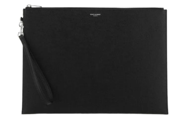 Saint Laurent YSL Black Leather Clutch