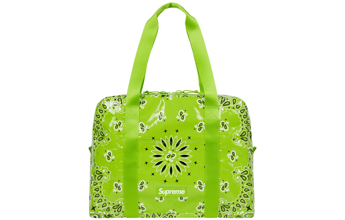 Supreme Week 8 Bandana Tarp Small Duffle Bag Tote