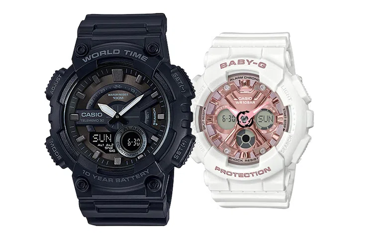 CASIO G-SHOCK BABY-G 100 AEQ-110W-1BBA-130-7A1PRL
